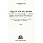 Regesti per una storia Vol. III Regesti di documenti (1643 - 1892)